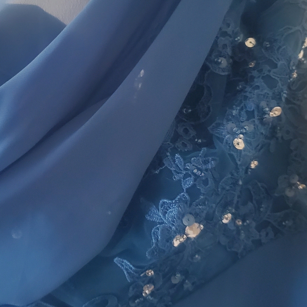 NWT JJ's House! - Ink Blue, Sequin - Gown - Size 12 - Picture 3 of 6